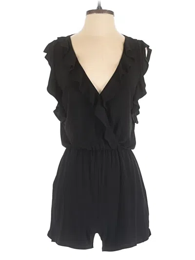 Pre-owned Bcbgmaxazria Romper In Black