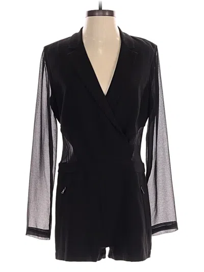 Pre-owned Bcbgmaxazria Romper In Black