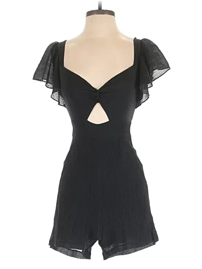 Pre-owned Bcbgmaxazria Romper In Black