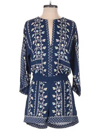 Pre-owned Bcbgmaxazria Romper In Blue