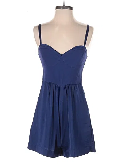 Pre-owned Bcbgmaxazria Romper In Blue