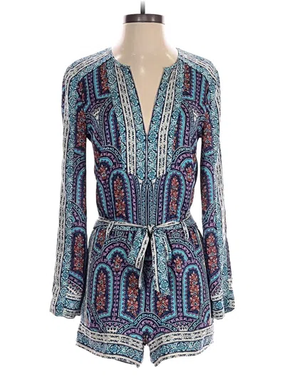 Pre-owned Bcbgmaxazria Romper In Blue