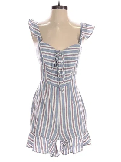 Pre-owned Bcbgmaxazria Romper In Blue