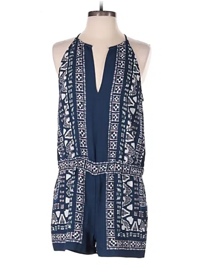 Pre-owned Bcbgmaxazria Romper In Blue