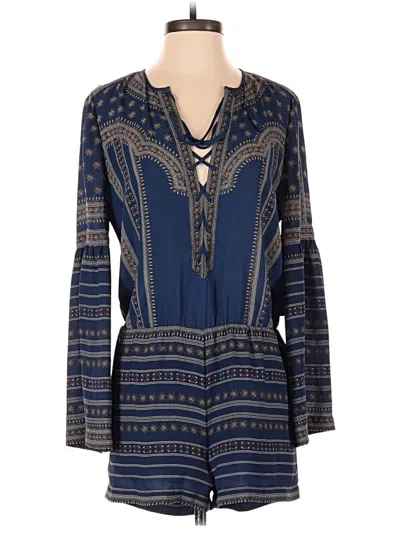 Pre-owned Bcbgmaxazria Romper In Blue