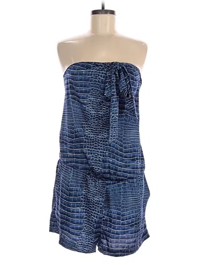 Pre-owned Bcbgmaxazria Romper In Blue