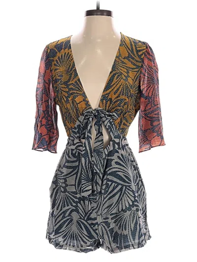 Pre-owned Bcbgmaxazria Romper In Blue