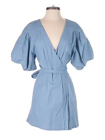 Pre-owned Bcbgmaxazria Romper In Blue
