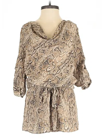 Pre-owned Bcbgmaxazria Romper In Brown