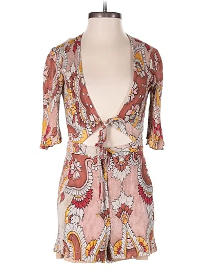 Pre-owned Bcbgmaxazria Romper In Brown