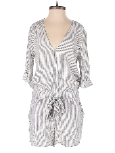 Pre-owned Bcbgmaxazria Romper In Gray