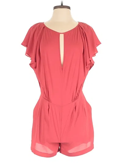 Pre-owned Bcbgmaxazria Romper In Red