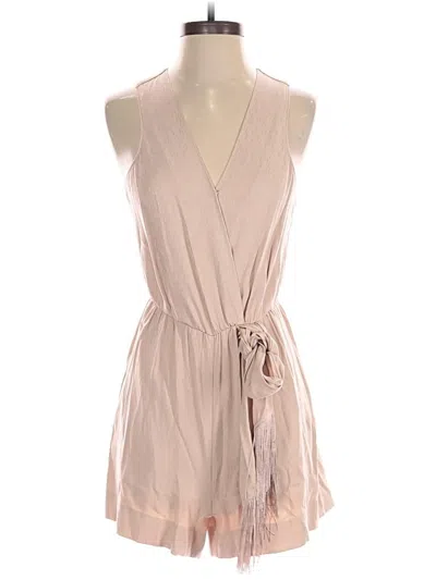 Pre-owned Bcbgmaxazria Romper In Tan