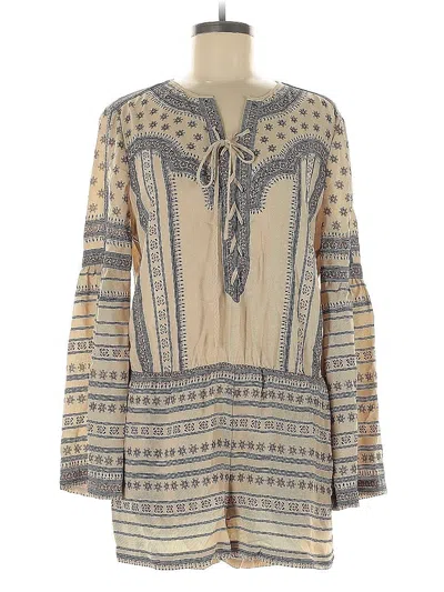 Pre-owned Bcbgmaxazria Romper In Tan