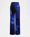 Bcbgmaxazria Rose Relaxed Straight-leg Pants In Blue