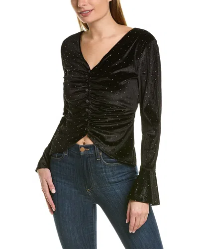 Bcbgmaxazria Ruched Top In Black