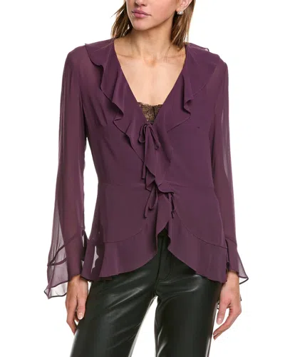 BCBGMAXAZRIA BCBGMAXAZRIA RUFFLE BLOUSE