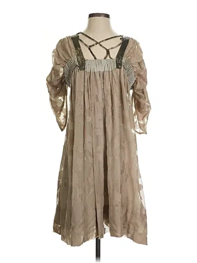 Pre-owned Bcbgmaxazria Runway Casual Dress In Brown