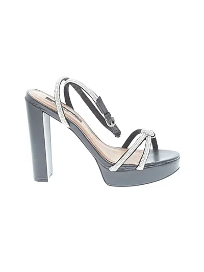 Pre-owned Bcbgmaxazria Sandals In Gray