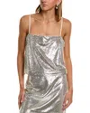Bcbgmaxazria Sequin Crop Cami In Silver
