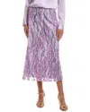Bcbgmaxazria Sequin Maxi Skirt In Purple
