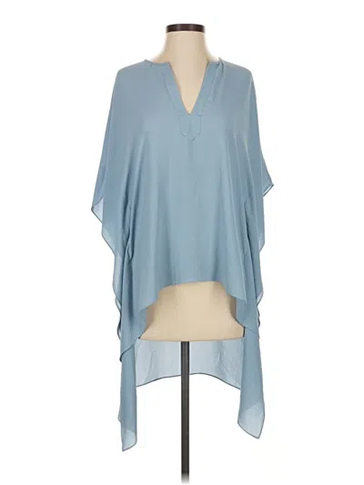 Pre-owned Bcbgmaxazria Short Sleeve Blouse In Blue