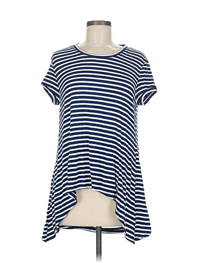 Pre-owned Bcbgmaxazria Short Sleeve T-shirt In Blue