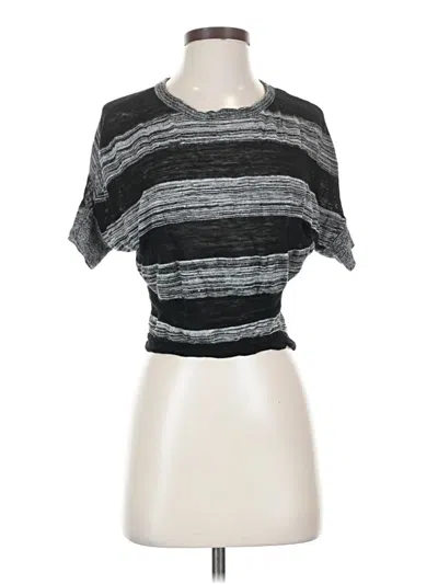 Pre-owned Bcbgmaxazria Short Sleeve T-shirt In Black