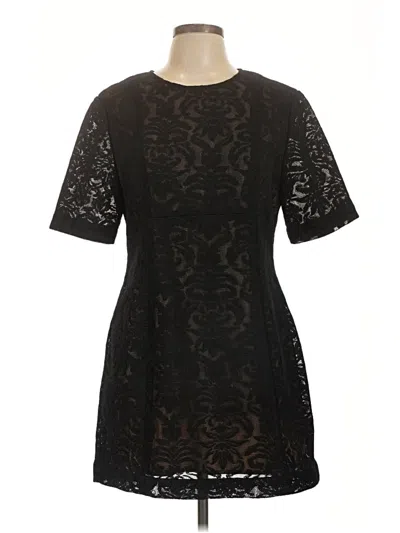 Pre-owned Bcbgmaxazria Short Sleeve T-shirt In Black
