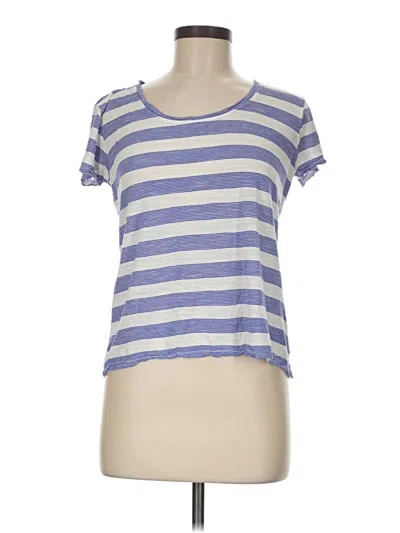 Pre-owned Bcbgmaxazria Short Sleeve T-shirt In Blue