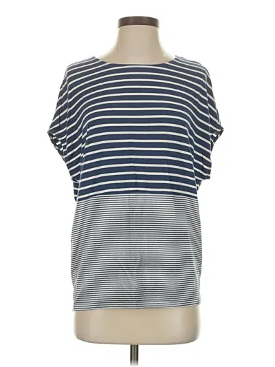 Pre-owned Bcbgmaxazria Short Sleeve T-shirt In Blue