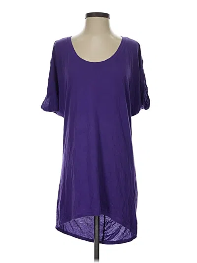 Pre-owned Bcbgmaxazria Short Sleeve T-shirt In Purple