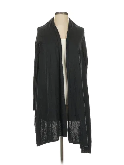 Pre-owned Bcbgmaxazria Silk Cardigan Sweater In Black