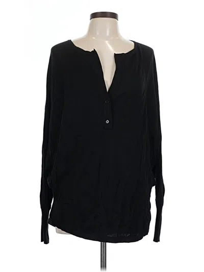 Pre-owned Bcbgmaxazria Silk Cardigan Sweater In Black