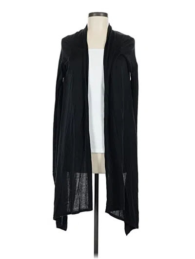 Pre-owned Bcbgmaxazria Silk Cardigan Sweater In Black
