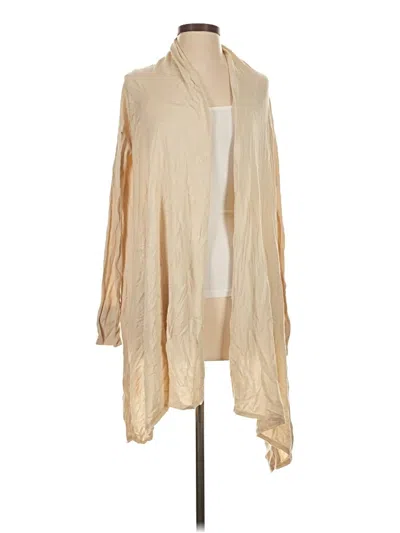 Pre-owned Bcbgmaxazria Silk Cardigan Sweater In Brown