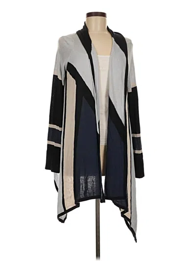 Pre-owned Bcbgmaxazria Silk Cardigan Sweater In Gray