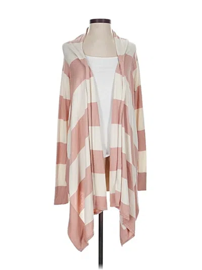 Pre-owned Bcbgmaxazria Silk Cardigan Sweater In Pink