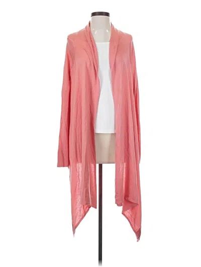Pre-owned Bcbgmaxazria Silk Cardigan Sweater In Pink