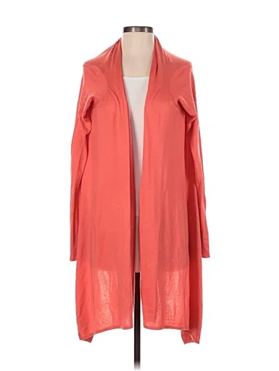 Pre-owned Bcbgmaxazria Silk Cardigan Sweater In Pink