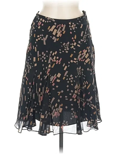 Pre-owned Bcbgmaxazria Silk Skirt In Black