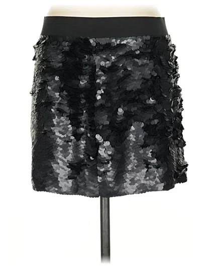 Pre-owned Bcbgmaxazria Silk Skirt In Black
