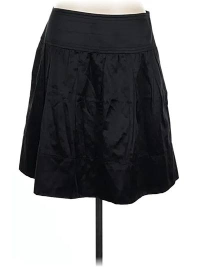 Pre-owned Bcbgmaxazria Silk Skirt In Black