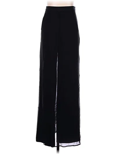 Pre-owned Bcbgmaxazria Silk Skirt In Black