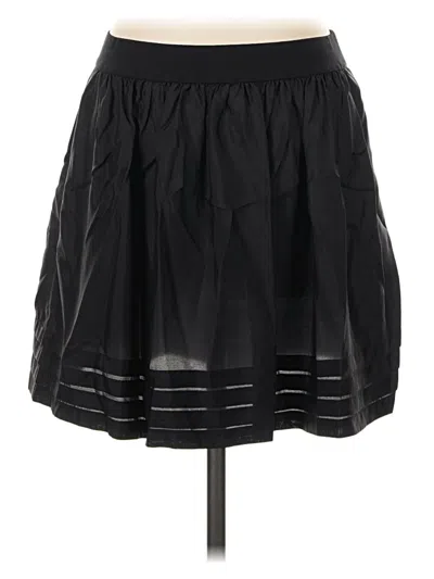 Pre-owned Bcbgmaxazria Silk Skirt In Black