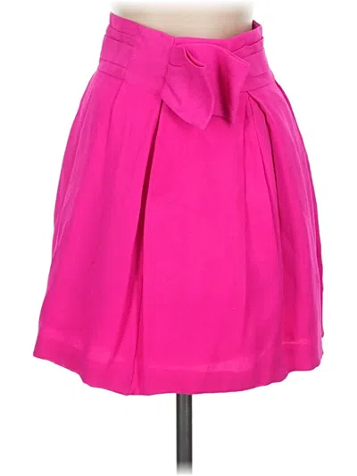 Pre-owned Bcbgmaxazria Silk Skirt In Pink