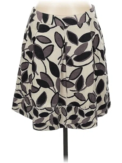 Pre-owned Bcbgmaxazria Silk Skirt In White