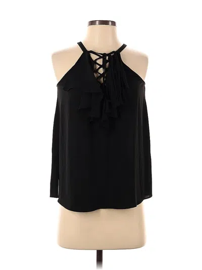 Pre-owned Bcbgmaxazria Sleeveless Blouse In Black