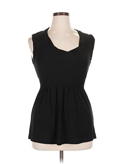 Pre-owned Bcbgmaxazria Sleeveless Blouse In Black