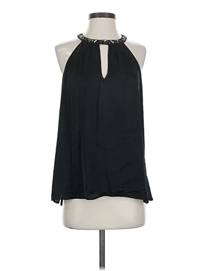 Pre-owned Bcbgmaxazria Sleeveless Blouse In Black